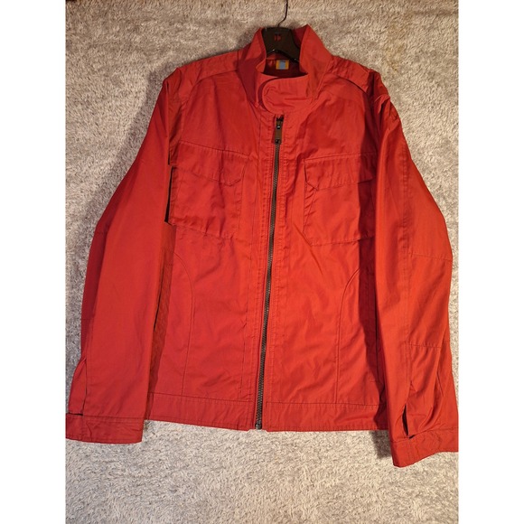 Marc New York Andrew Marc Other - Marc New York Andrew Marc Red Full Zip Snap Field Jacket Mens L Utility Spring
